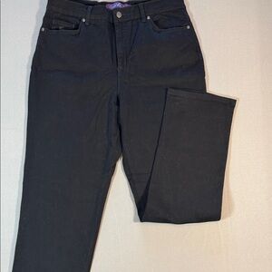 Gloria Vanderbilt Black Straight Leg Amanda Jeans